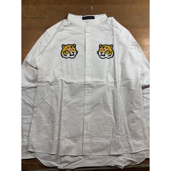 Louis Vuitton x Nigo Printed Tigers Mandarin Collar Shirt Size Large - Picture 1 of 6
